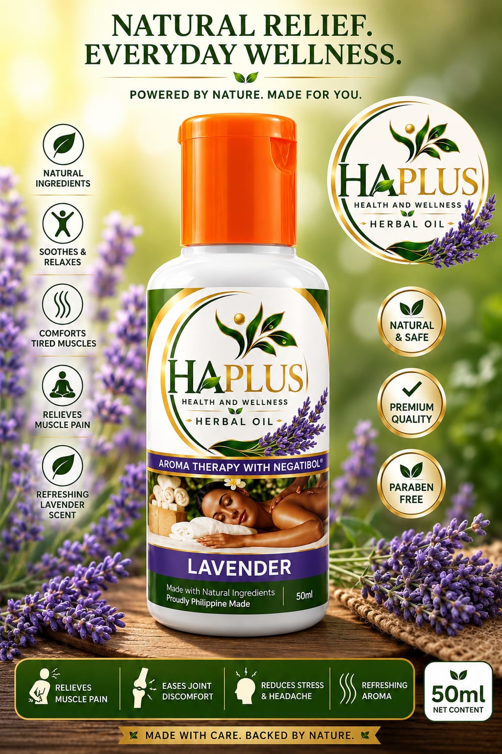 HA-Plus lavender herbal oil